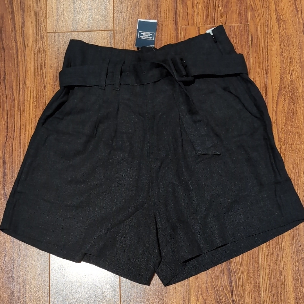 Abercrombie & Fitch Black High Waist Shorts